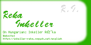 reka inkeller business card